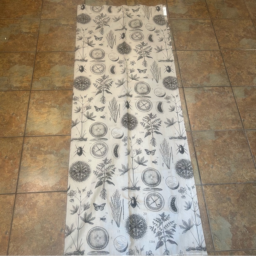 IKEA Blavinge Insects Botanical Panel Set 2 Ramie Cotton